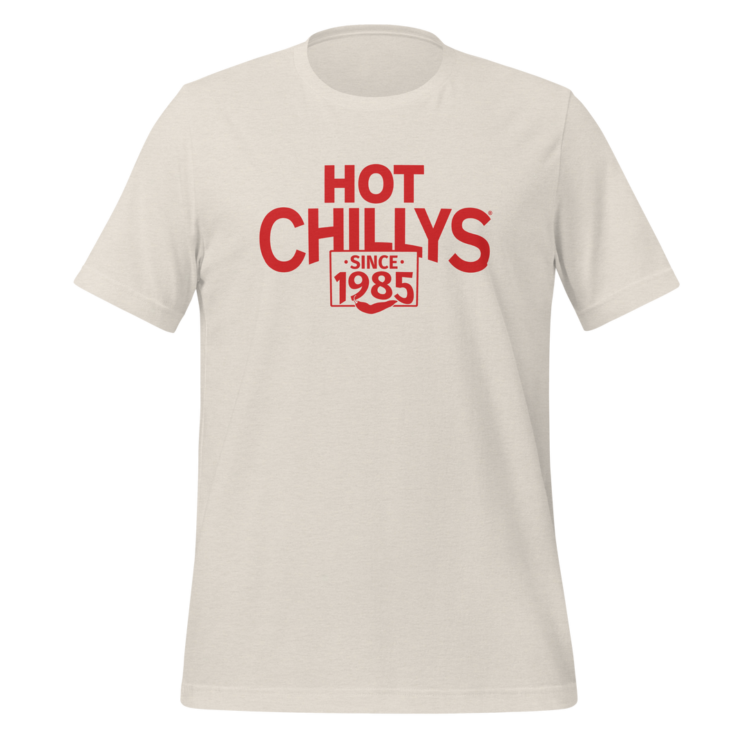 Hot Chillys Text Logo Tee#color_heather-dust