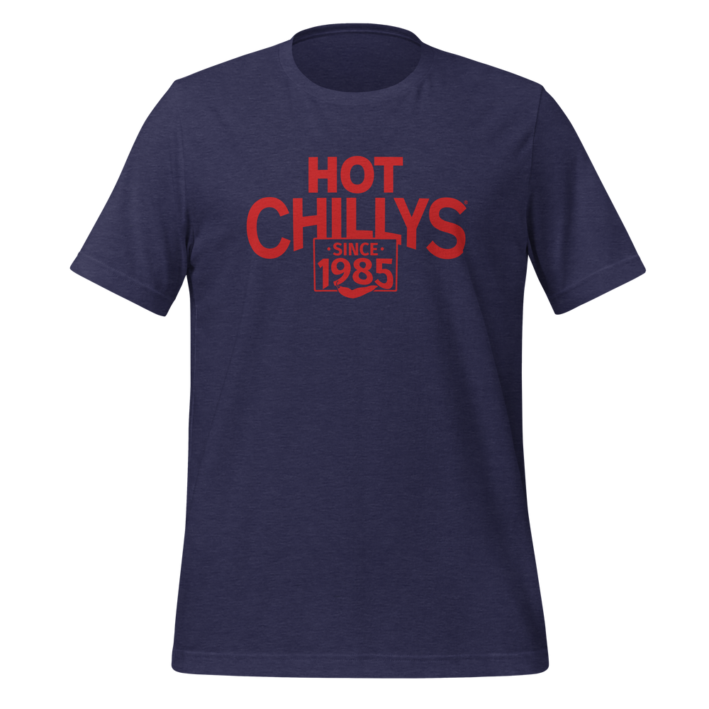 
                  
                    Hot Chillys Text Logo Tee#color_heather-midnight-navy
                  
                