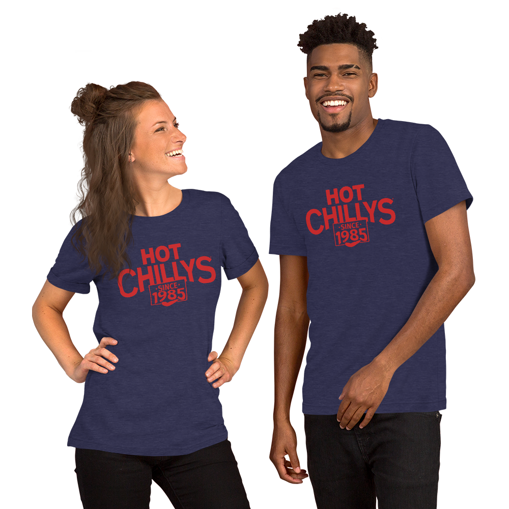 
                  
                    Hot Chillys Text Logo Tee#color_heather-midnight-navy
                  
                