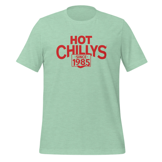 Hot Chillys Text Logo Tee#color_heather-prism-mint