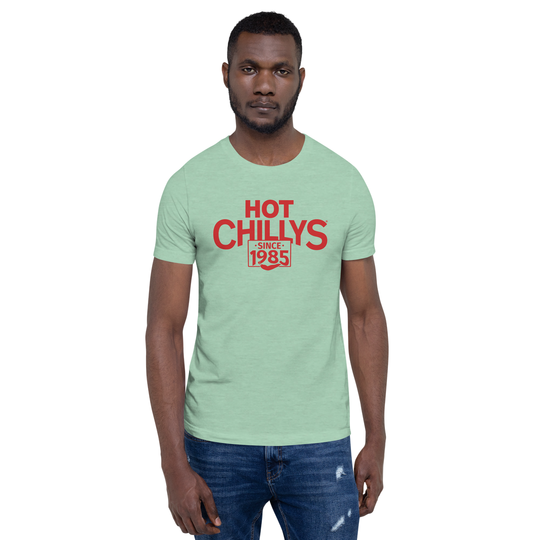 Hot Chillys Text Logo Tee#color_heather-prism-mint