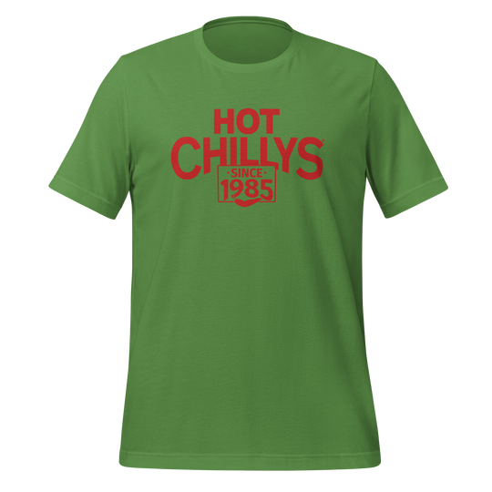 Hot Chillys Text Logo Tee#color_leaf