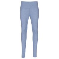 Hot Chillys women's thermal leggings in light blue with high waist and slim fit design