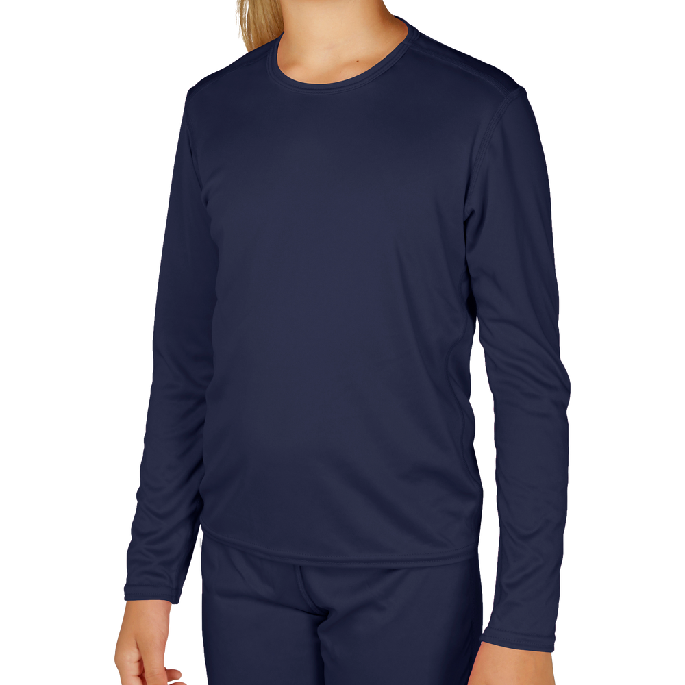 
                  
                    Youth Peach Skins Crewneck - Hot Chillys#color_navy
                  
                