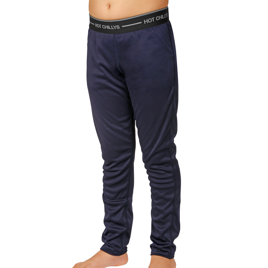Youth Peach Skins Bottom - Hot Chillys#color_navy