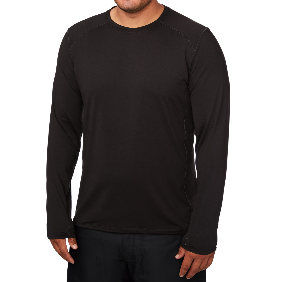 Men's Clima-Tek Crewneck - Hot Chillys#color_black