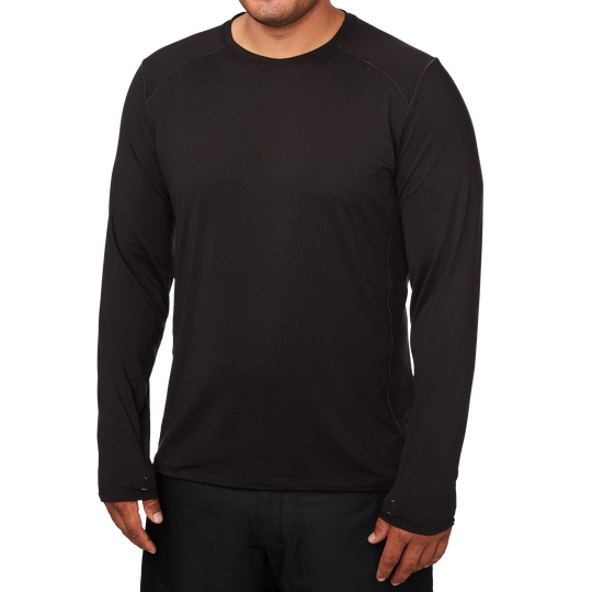 Men's Clima-Tek Crewneck - Hot Chillys#color_black