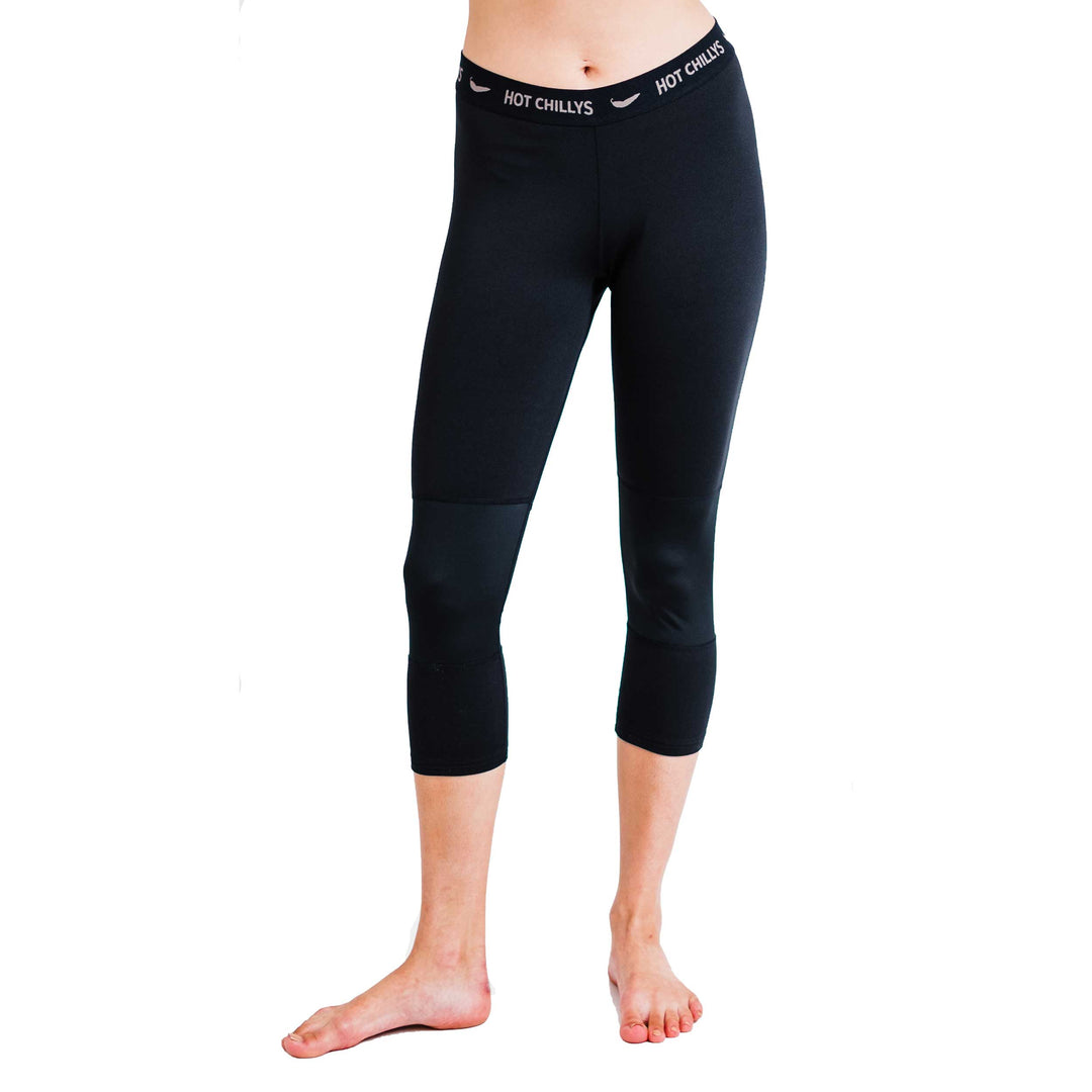 Hot Chilly's Women's Micro Elite Stirrup Pants Base Layer Black XL 14-16 NEW