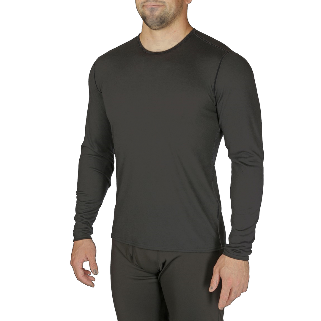 Mens Base Layer Shirt Mens Crew Neck Thermal Hot Chillys