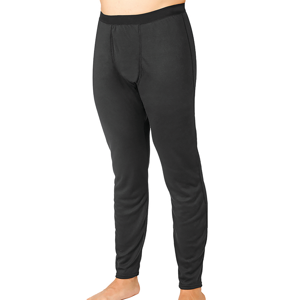 
                  
                    Men's Pepper Bi-Ply Bottom in Black for warmth as cold weather thermal bottoms for men
                  
                