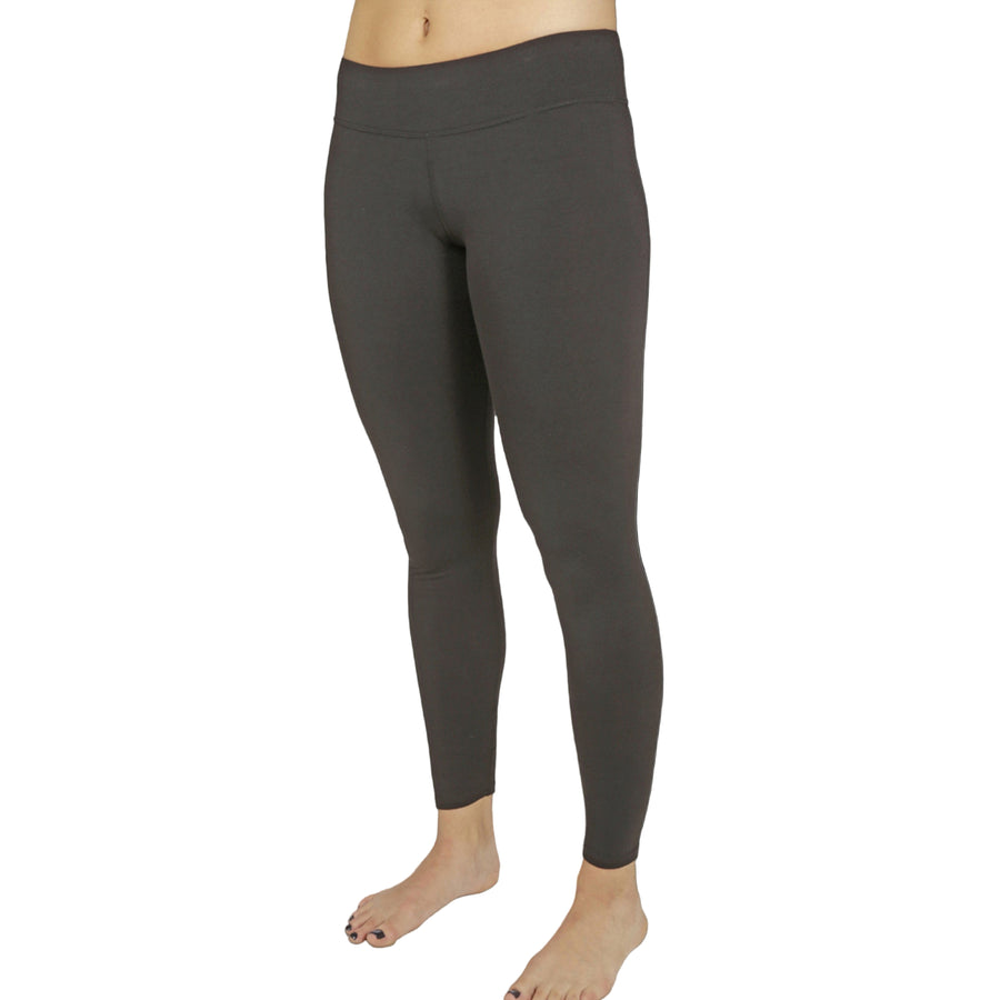 Hot Chillys black ankle length tights moisture wicking women's thermal leggings high waist slim fit