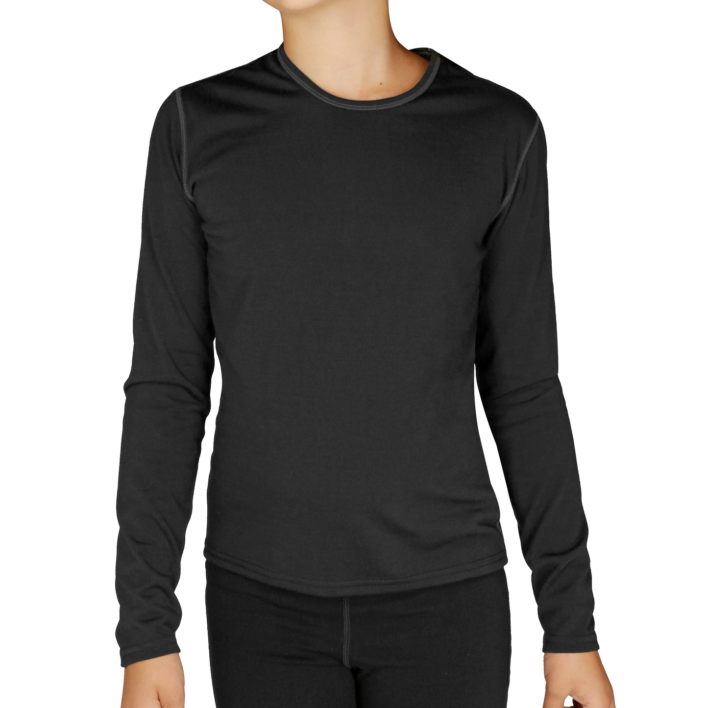 Hot Chillys Pepper Skins Crewneck Top Youth Large Razzle Base Layer Top Hot Chillys Pepper Skins Crewneck Top Youth Large Razzle Base Layer Top